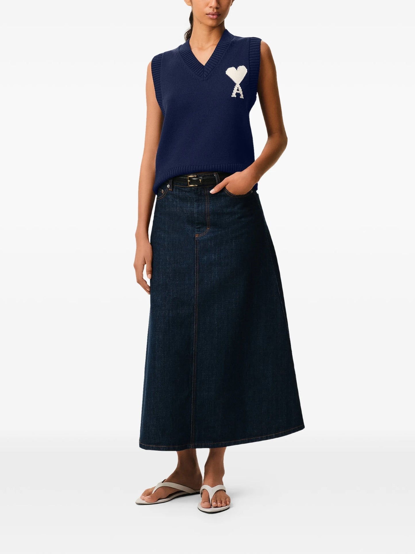 Ami Sleeveless Sweater