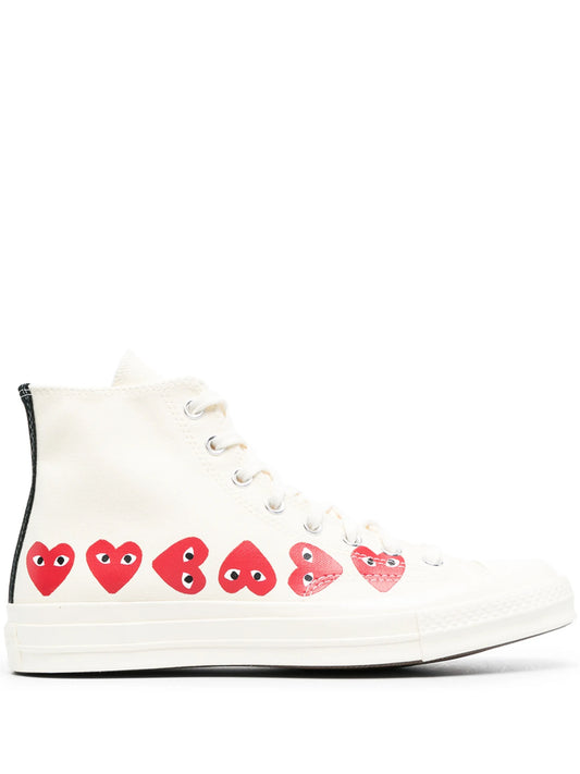 CT70 MUTLI HEART HI TOP SHOES
