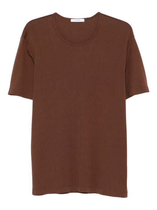 RIB U NECK T-SHIRT