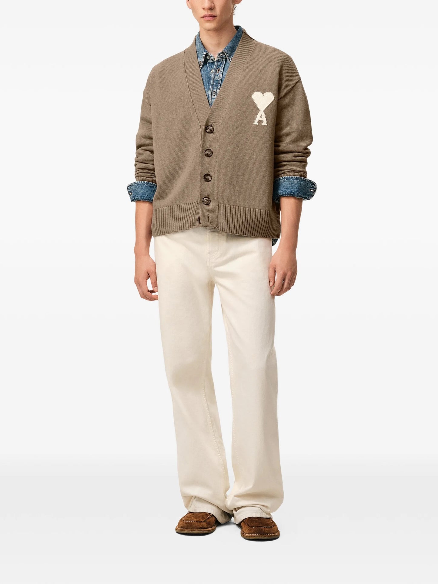 CARDIGAN WITH CONTRASTED AMI DE COEUR