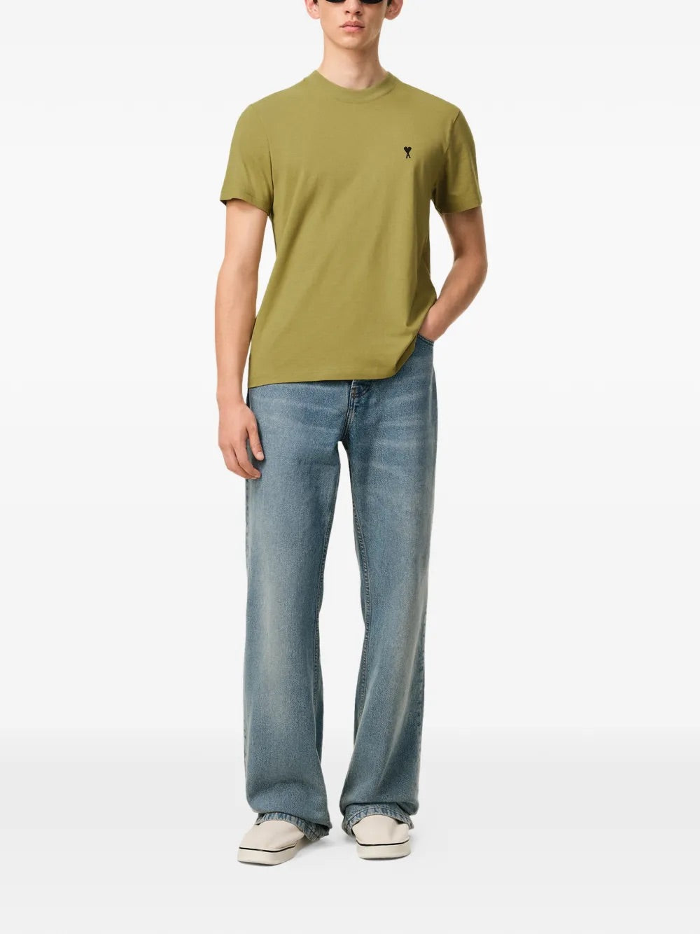 TSHIRT WITH CONTRASTED AMI DE COEUR