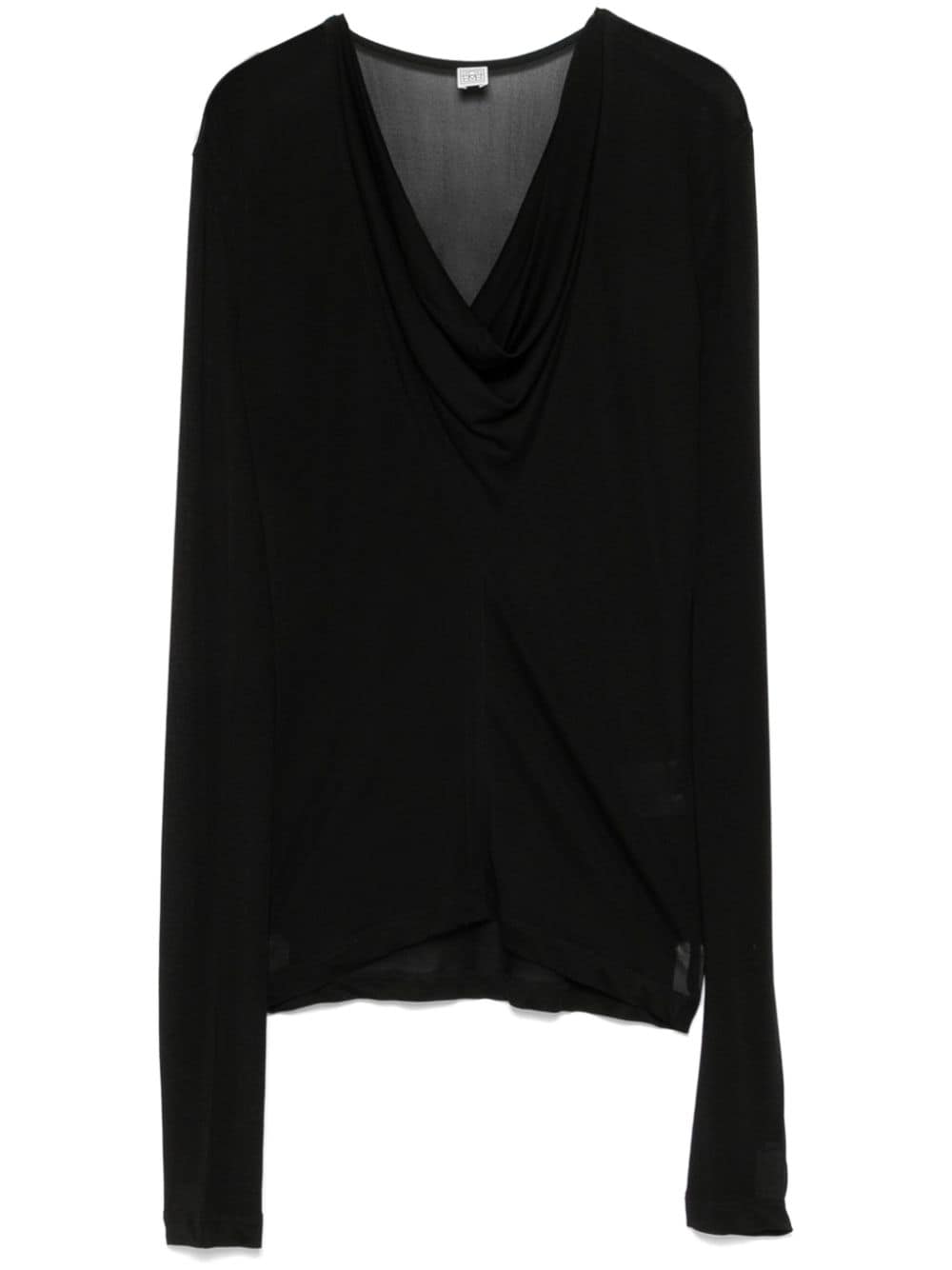 Draped V-Neck Top