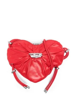 SCRUNCH-D HEART SHOULDER BAG