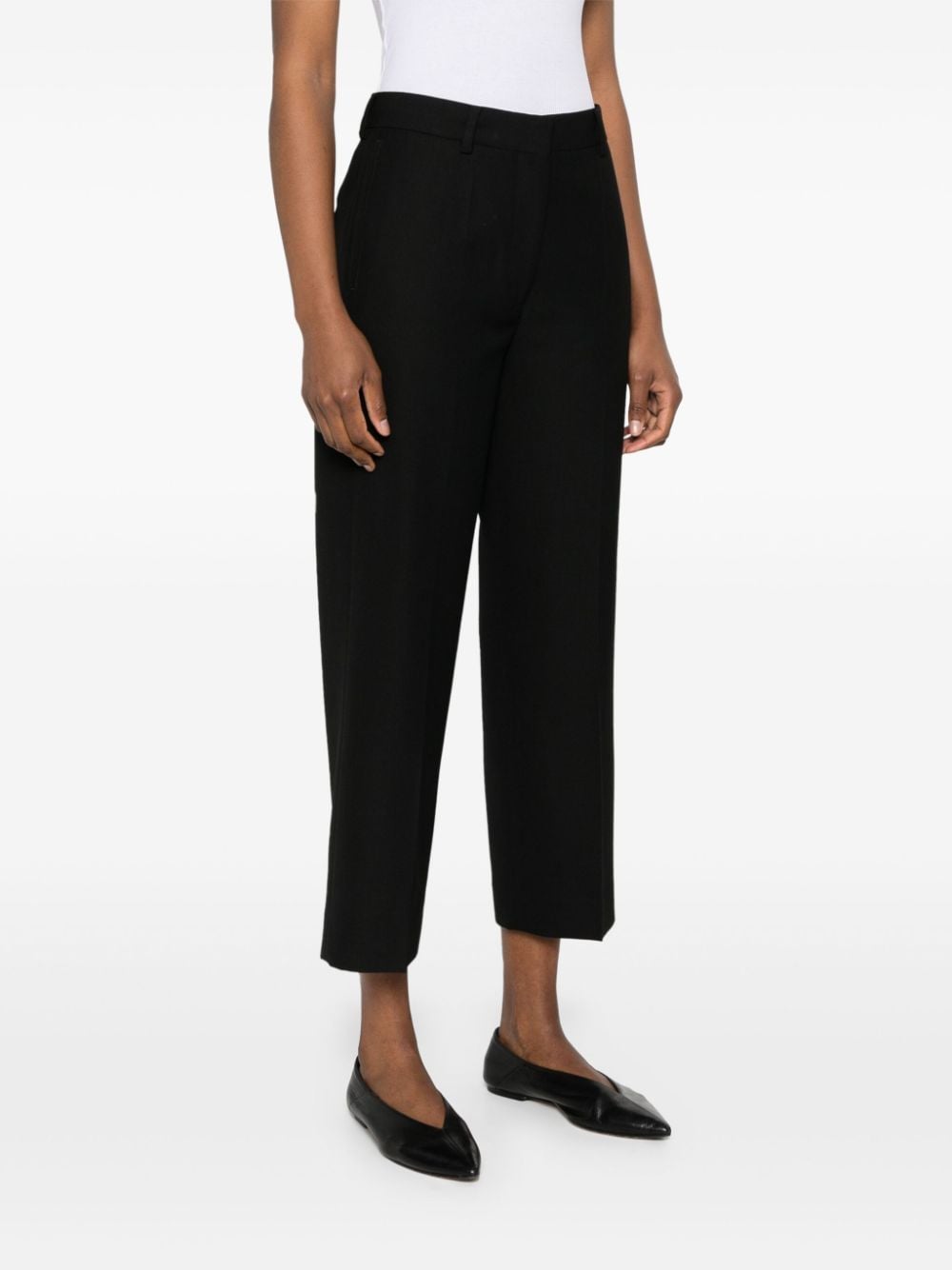 Straight Cropped Trousers