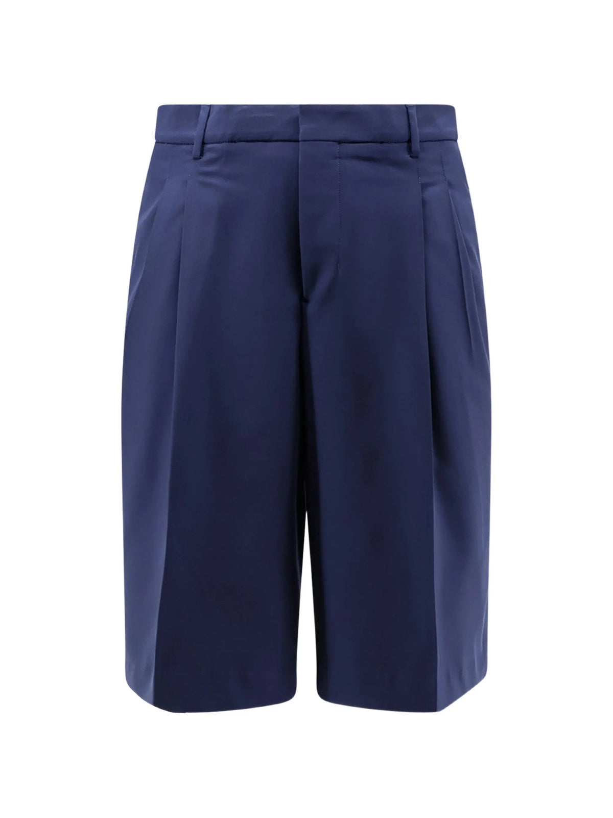 LOW WAIST WIDE BERMUDA SHORTS