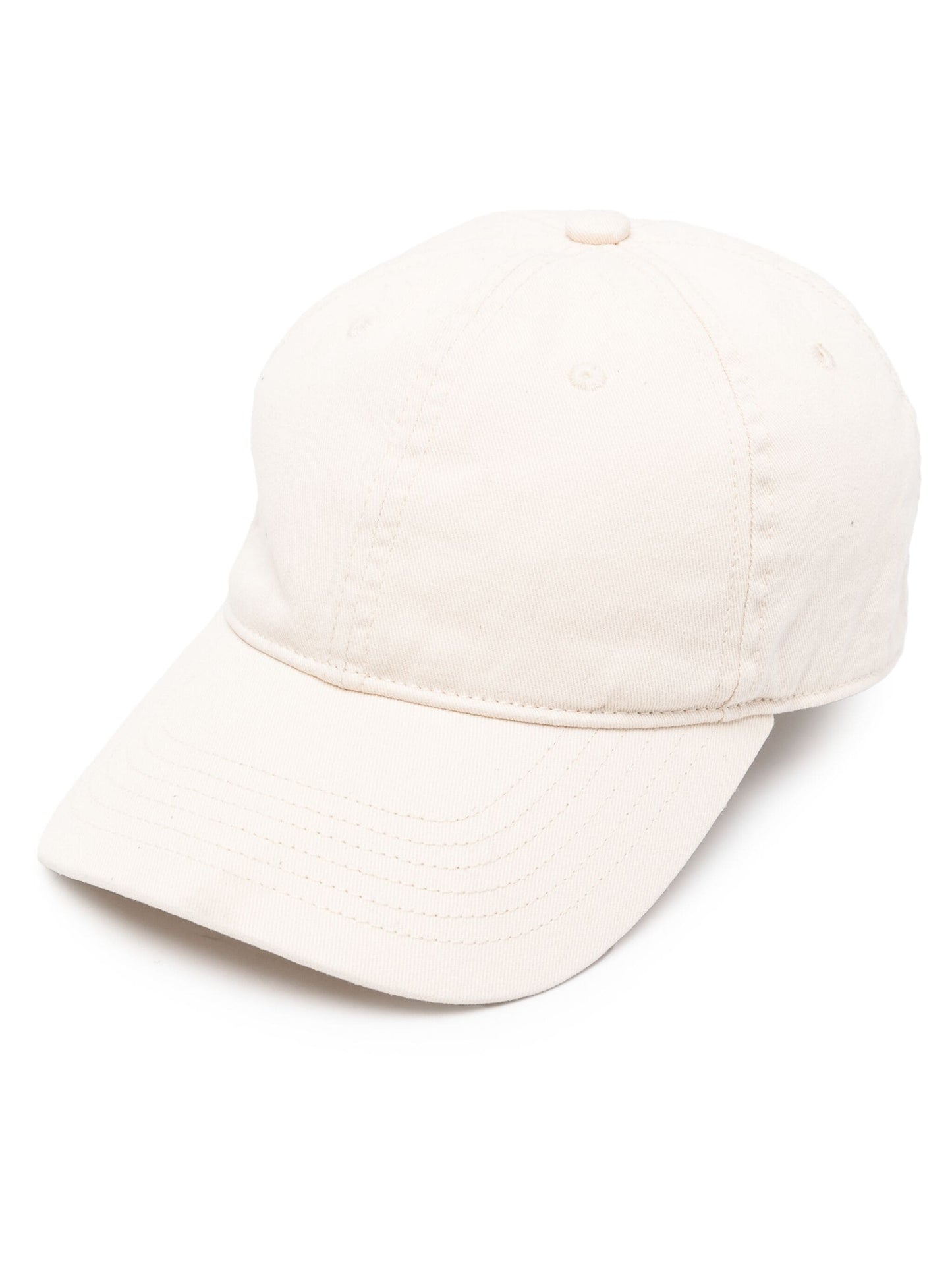 Leather Trim Cotton Cap