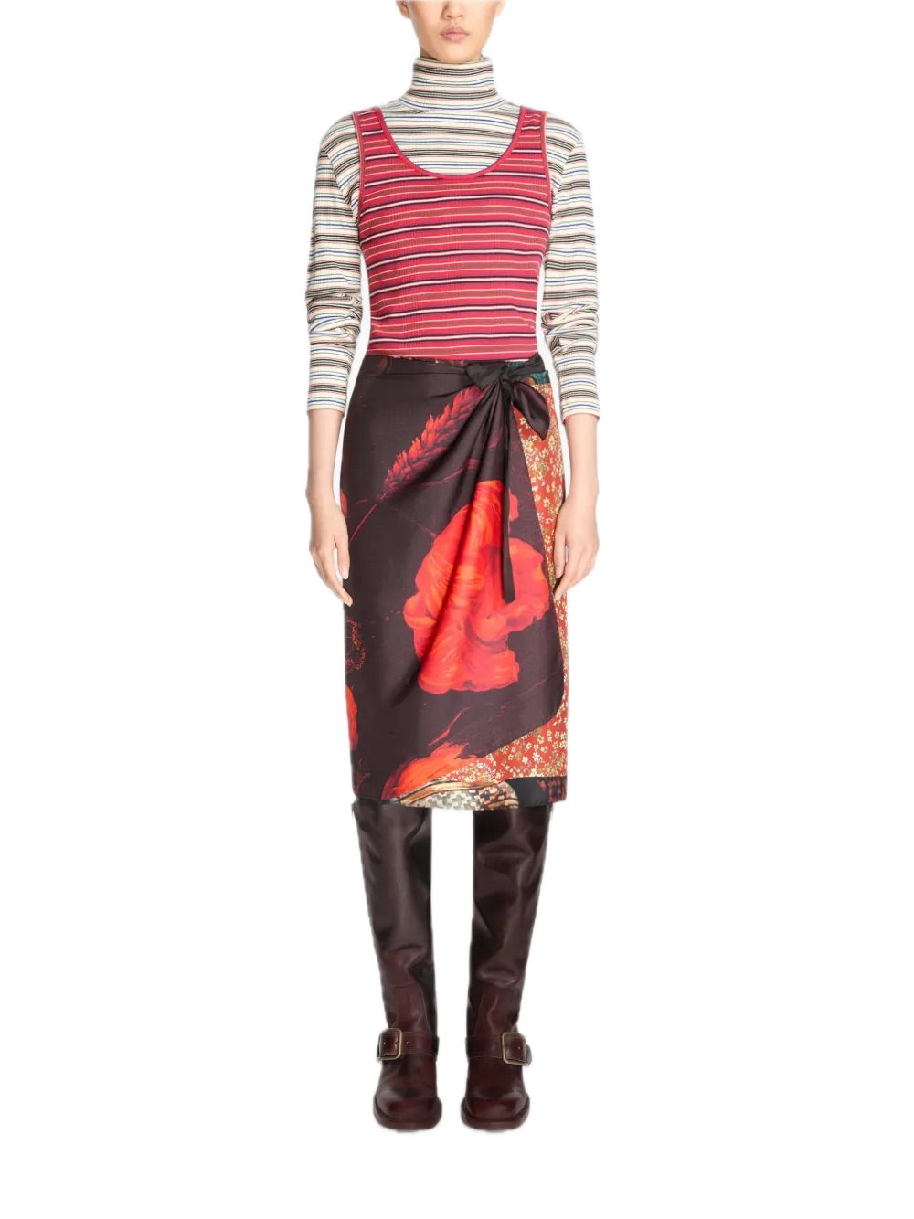 Dries Van Noten Scarfy Skirt