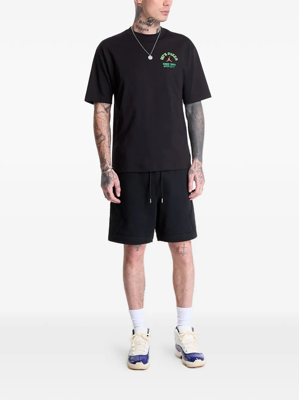 Nike M J Nc Pizza Gfx Ss Crew