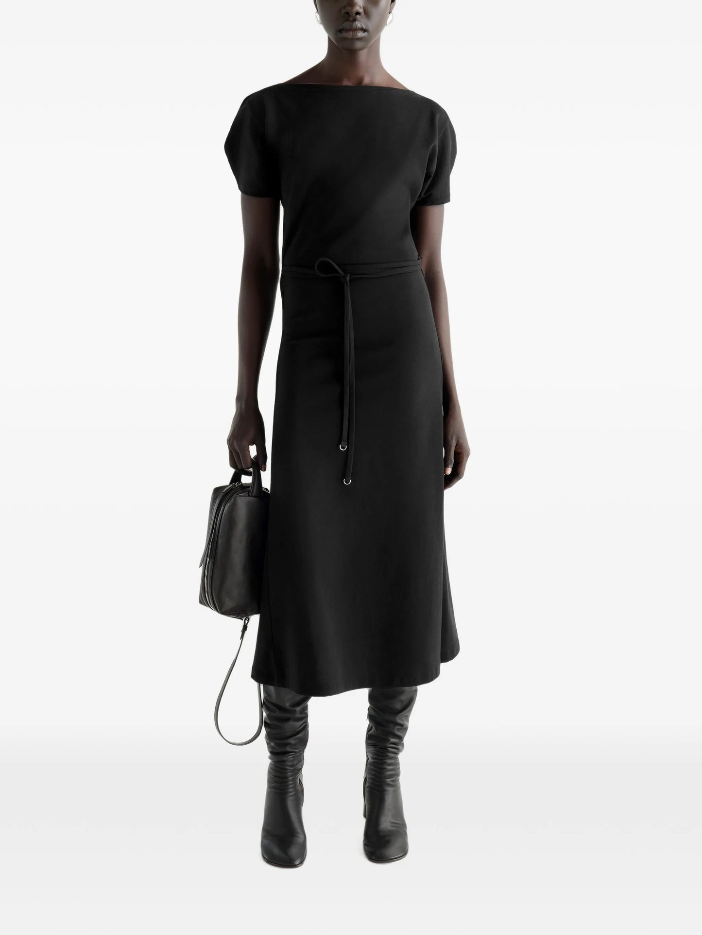 BELTED DRESS