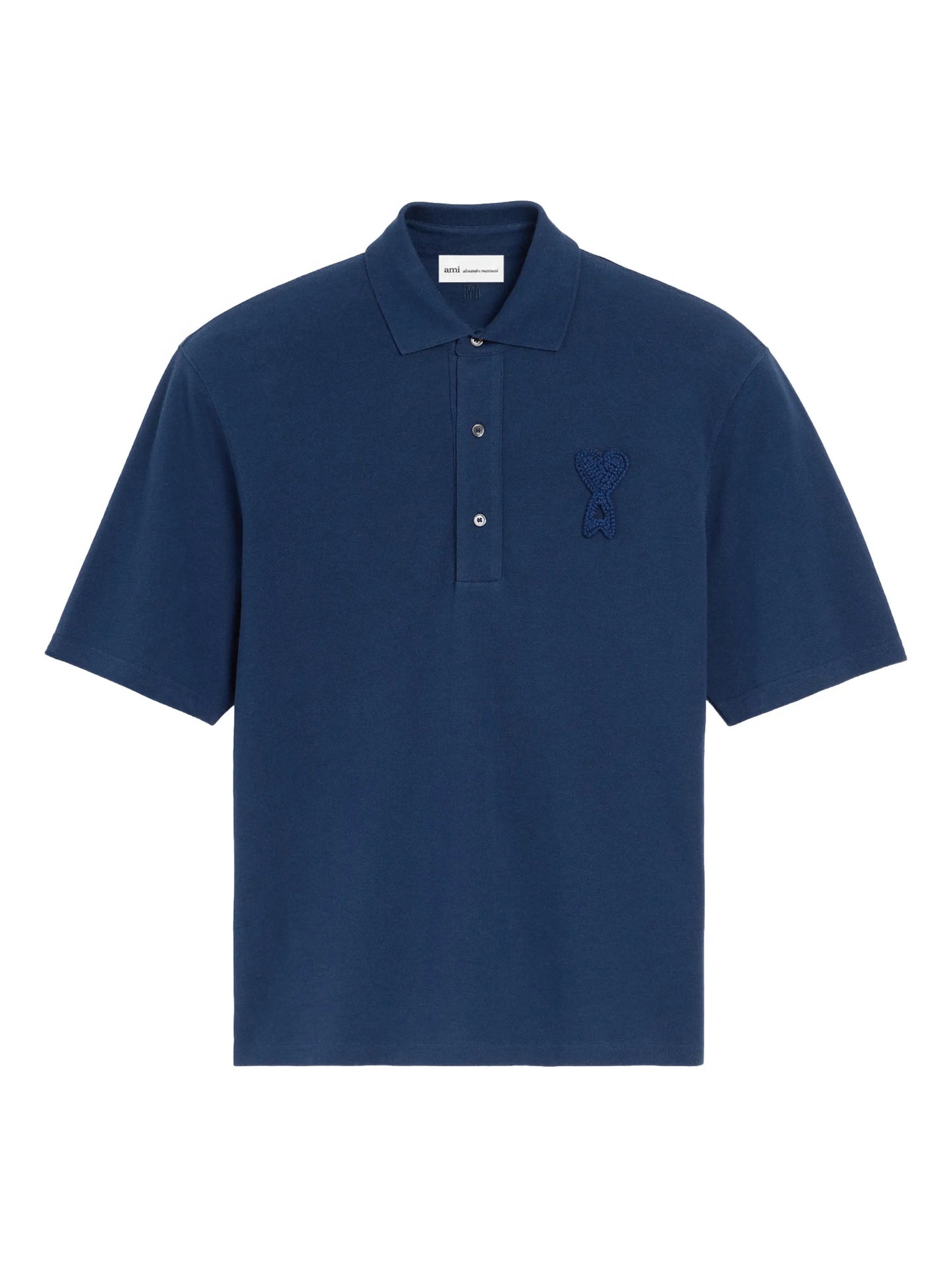 BOXY FIT POLO WITH AMI DE COEUR