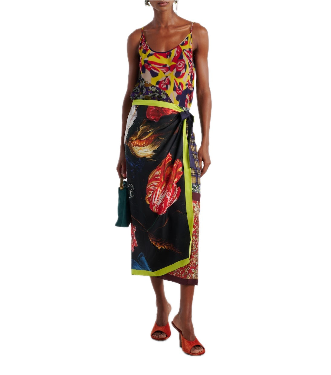 Dries Van Noten Scarfy Long Skirt