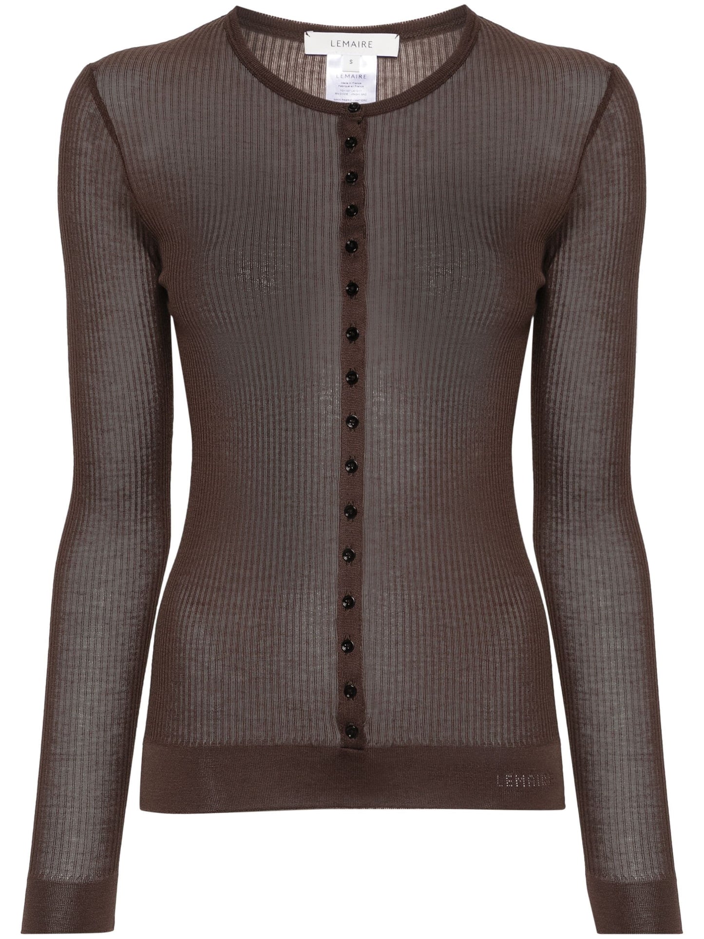Seamless Rib Top With Buttons