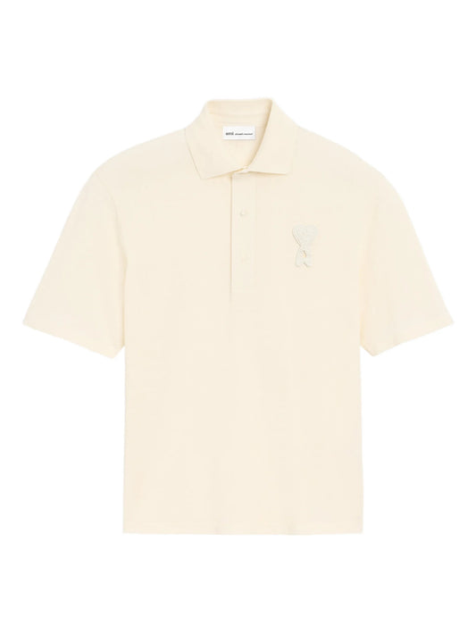 BOXY FIT POLO WITH AMI DE COEUR