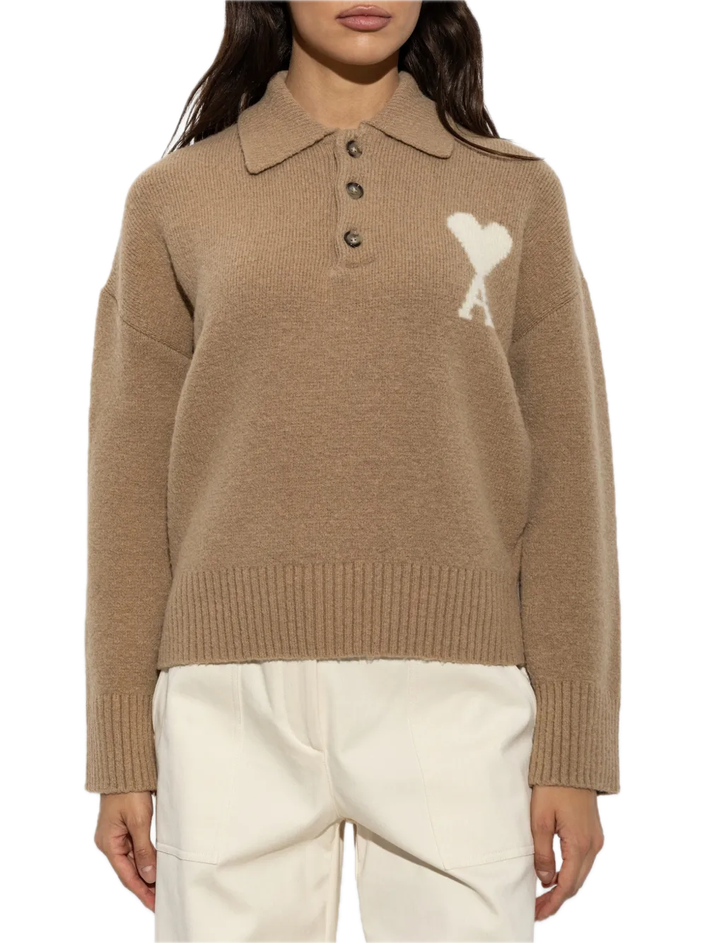 Ami Polo Sweater With Adc