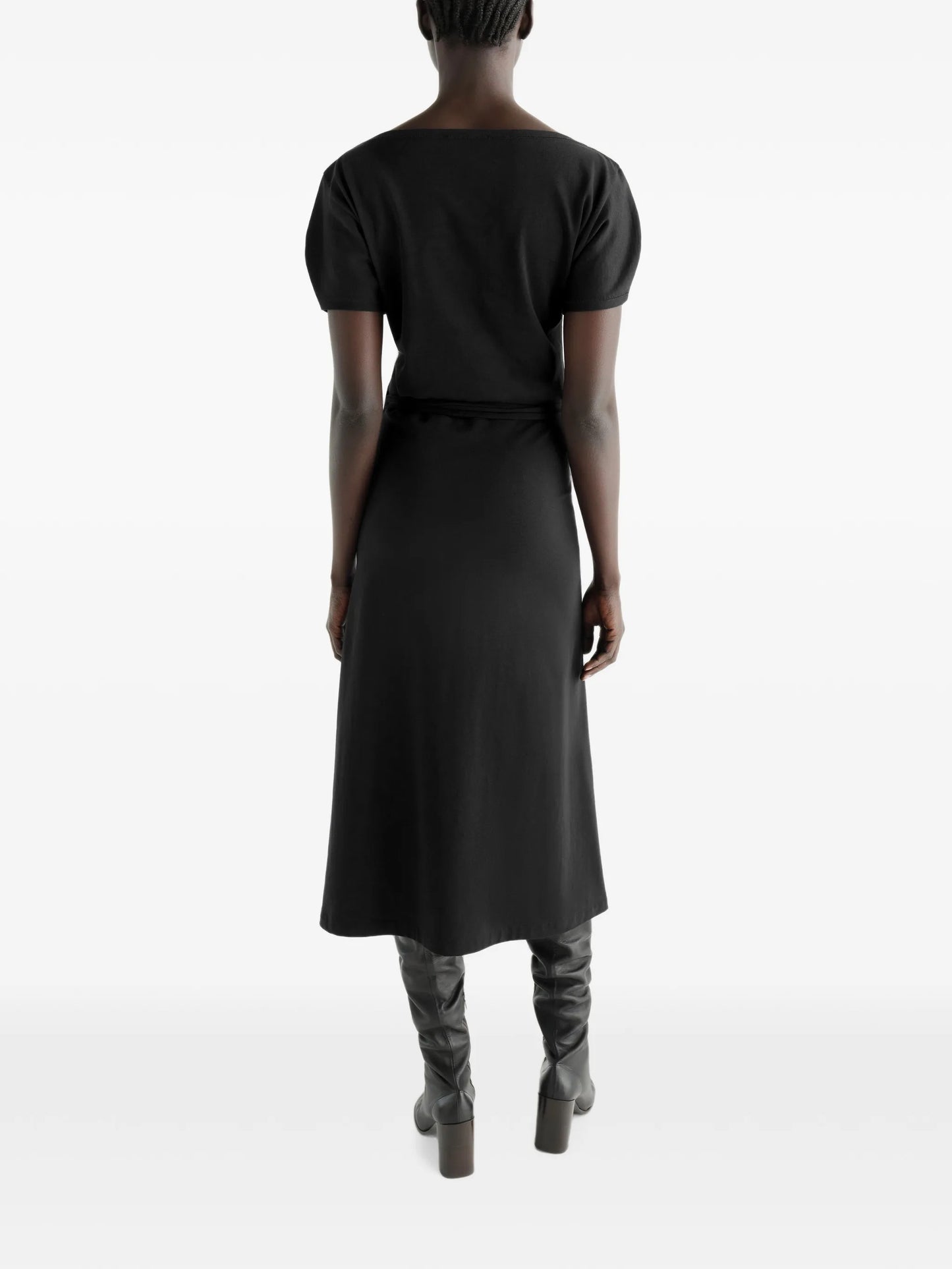 BELTED DRESS