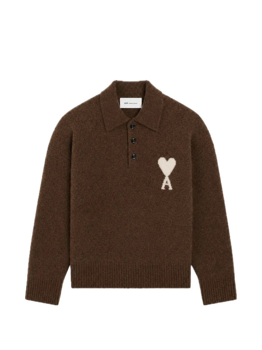 Ami Polo Sweater With Adc