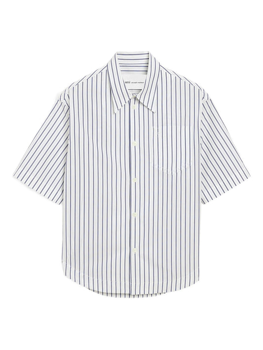 Ami Ch Large Mc Embossed ADC Wide Shirt