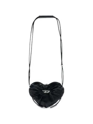 SCRUNCH-D HEART SHOULDER BAG