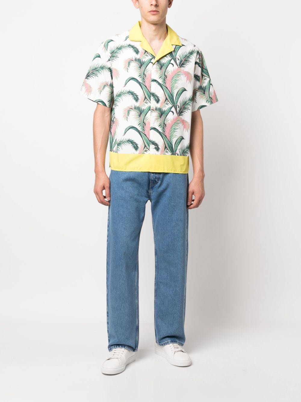 Palm Front Print Resort Shirt