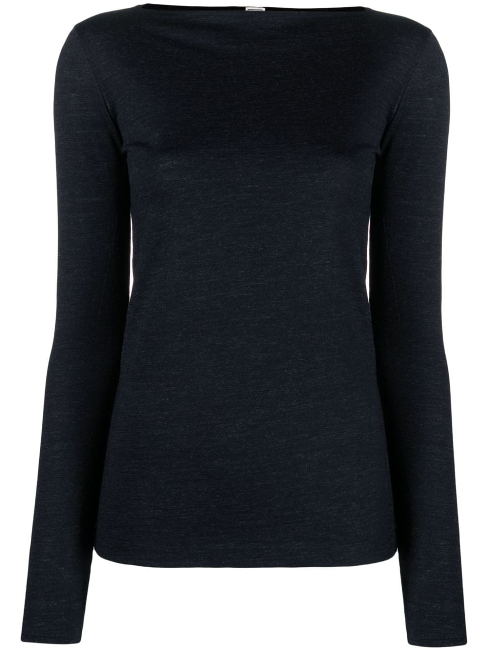 Long Sleeve Boat Neck Top