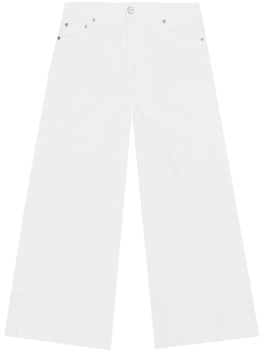 White Denim Cropped Jeans