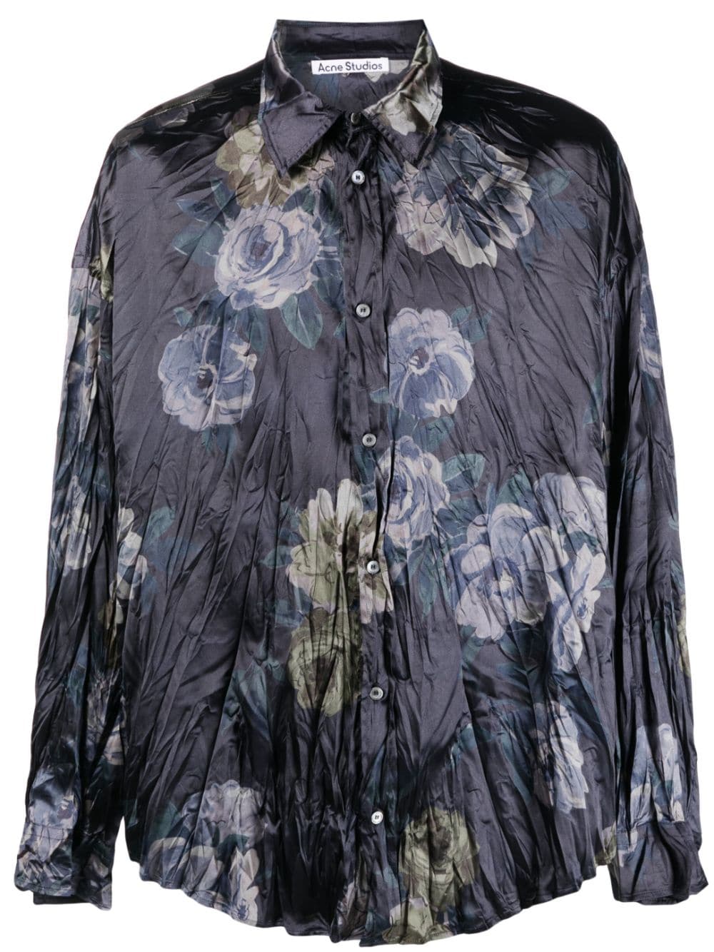 Poly Printed Button Up Shirt