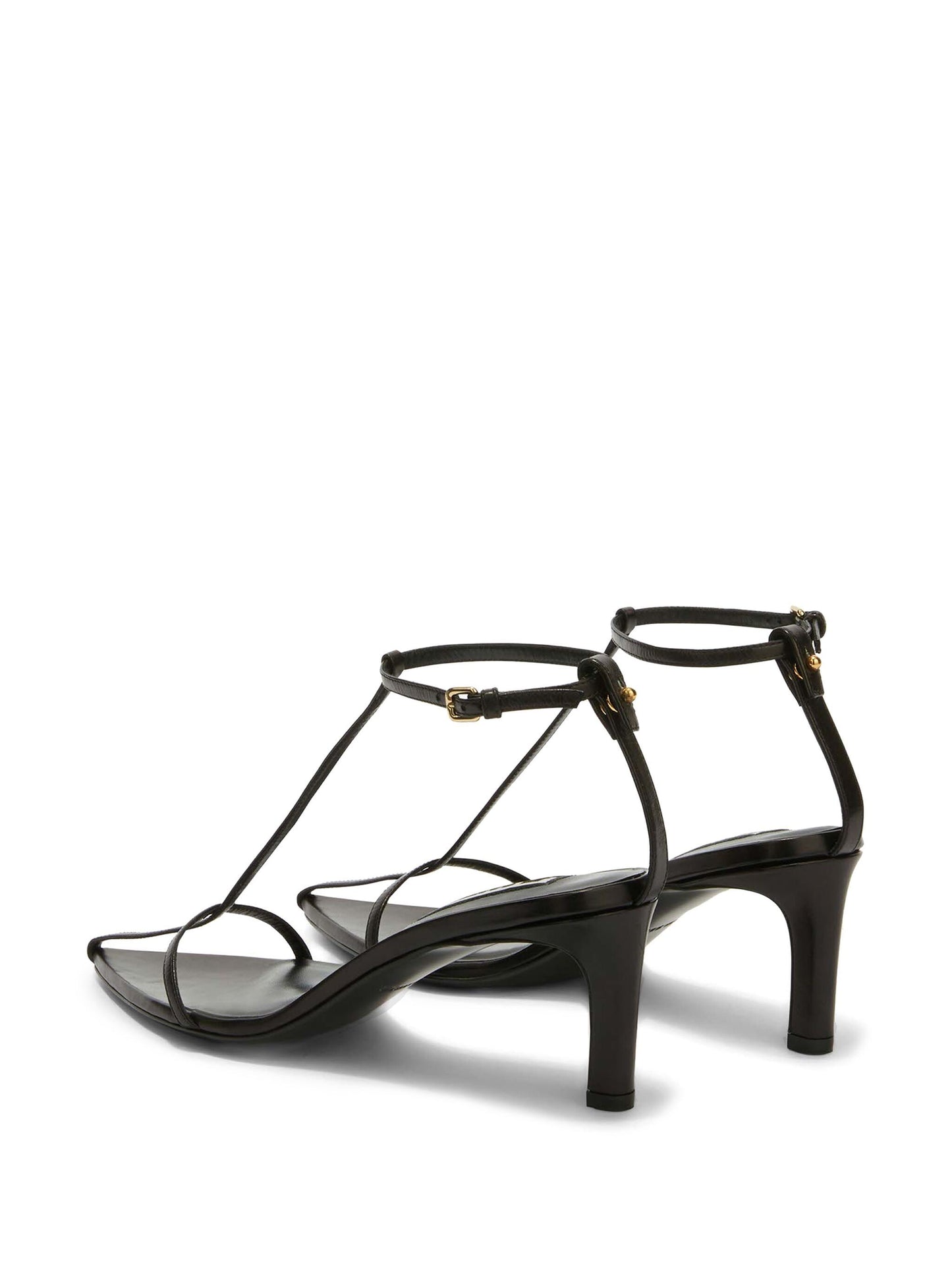 Pointed-toe leather sandals