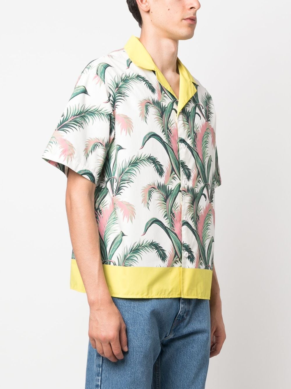 Palm Front Print Resort Shirt